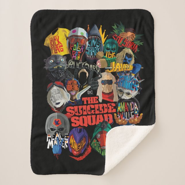 The Suicide Squad | Stylized Avatars Sherpa Blanket (Front)