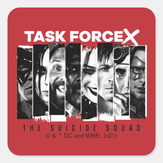 The Suicide Squad | Task Force X Square Sticker (Front)