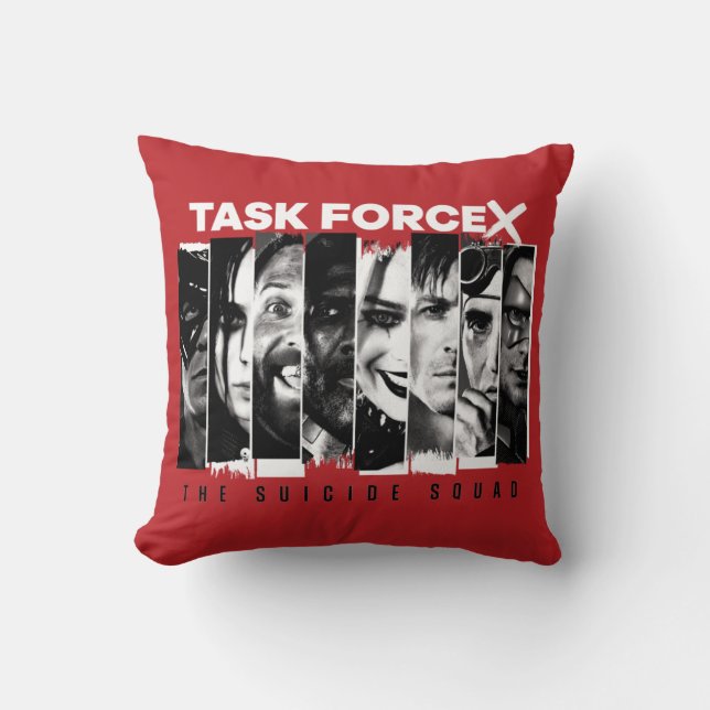 The Suicide Squad | Task Force X Throw Pillow (Front)