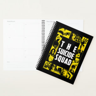 The Suicide Squad   Yellow & Black Icon Blocks Planner