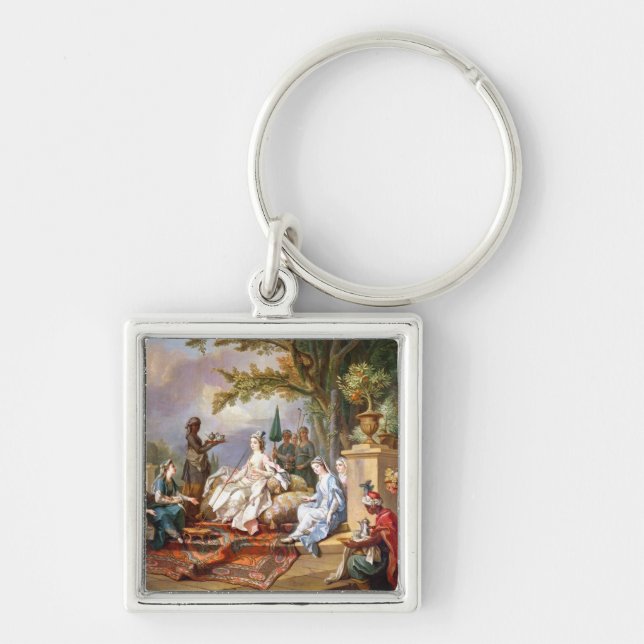 The Sultana Served by her Eunuchs Keychain (Front)
