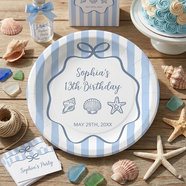 The Summer Hand Drawn Birthday Paper Plates (Creator Uploaded)