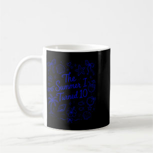 The Summer I Turned 10 Tropical Beach Birthday Coffee Mug