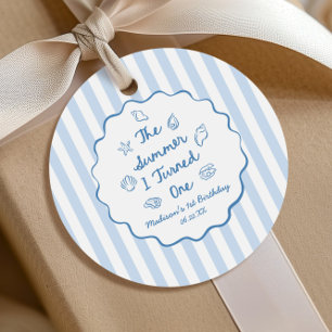 The Summer I Turned One 1st Birthday Party Favour Tags