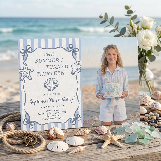 The Summer I Turned Pretty Birthday Invitation (Creator Uploaded)