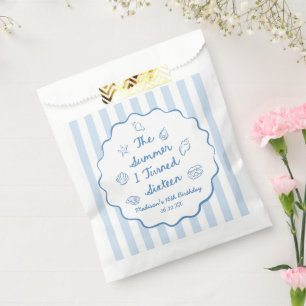 The Summer I Turned Sixteen 16th Birthday Party Favour Bag