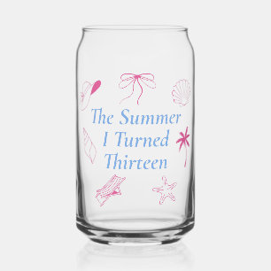 The Summer I Turned Thirteen Birthday Gift Can Glass