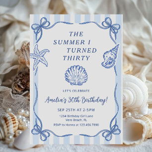 The Summer I Turned Thirty 30th Birthday Party Invitation