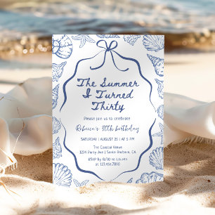 The Summer I Turned Thirty 30th Birthday Party Invitation