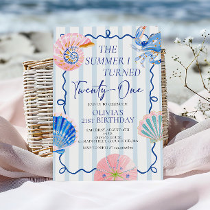 The Summer I Turned Twenty-One Birthday Invitation