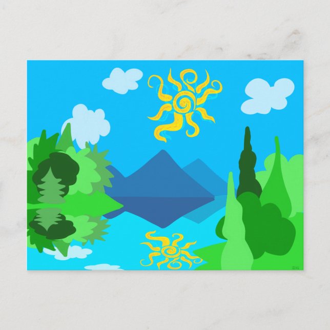 The Summer Lake Postcard (Front)