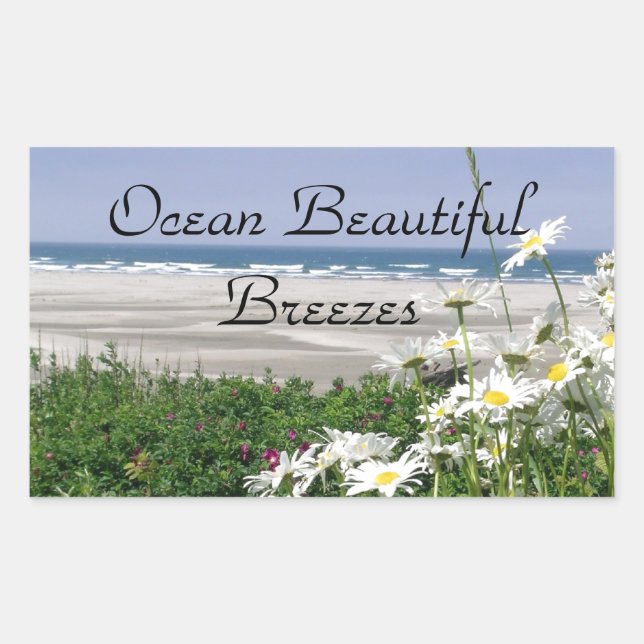 "The Summer Ocean Daisy" Sticker (Front)