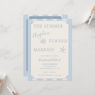 The Summer She Turned Married Bachelorette Weekend Invitation