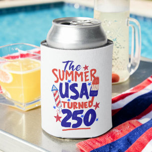 The Summer USA Turned 250 4th of July Can Cooler