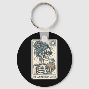The Summerween Queen Tarot Card  Keychain