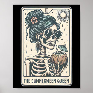 The Summerween Queen Tarot Card Poster