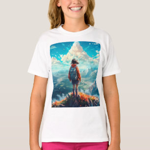 The Summit in Her Soul Anime Hiker Girl T-Shirt