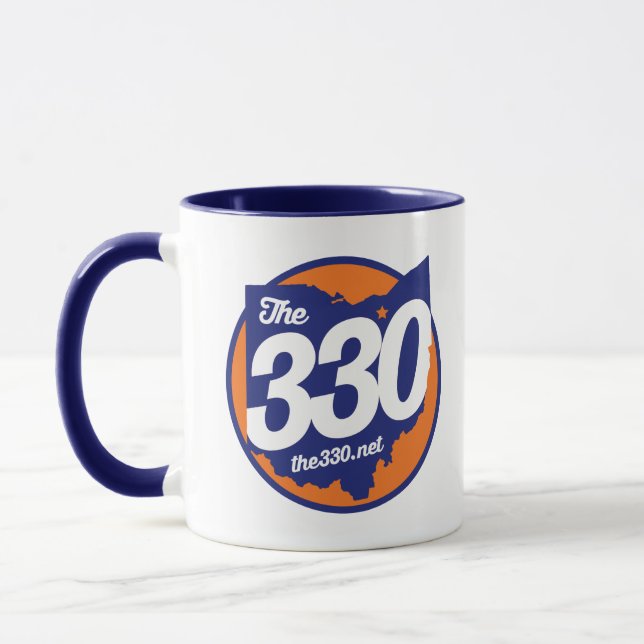 The Summit's 330.net Two-Tone Coffee Mug (Left)