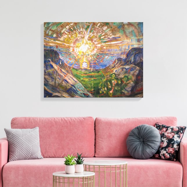 The Sun 1912 | Edvard Munch | Canvas Print (Insitu(LivingRoom))