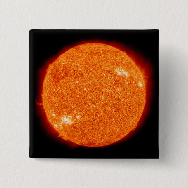 The Sun 2 Inch Square Button (Front)