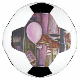 The Sun and Moon Pink Balloon Soccer Ball