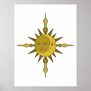 The Sun and Moon Poster