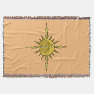 The Sun and Moon Throw Blanket