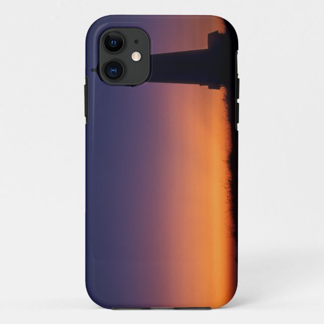 The sun ball drops down on the colourful horizon Case-Mate iPhone case (Back)