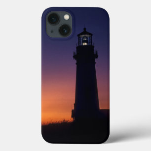 The sun ball drops down on the colourful horizon iPhone 13 case