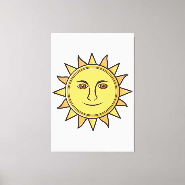 The Sun Canvas Print (Front)