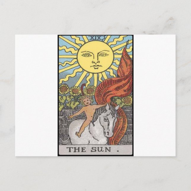 The Sun card tarot image (Front)