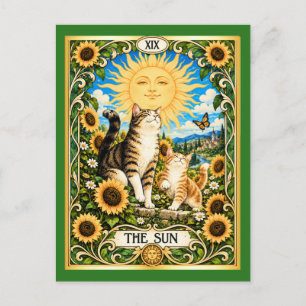 The Sun Cat Tarot - Joy and Abundance Postcard