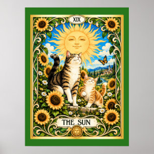The Sun Cat Tarot - Joy and Abundance Poster