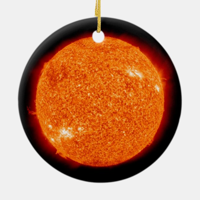 The Sun Ceramic Ornament (Back)