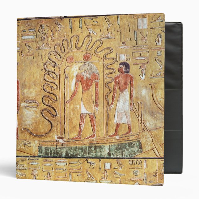 The sun god Ra in his solar barque Binder (Front/Inside)
