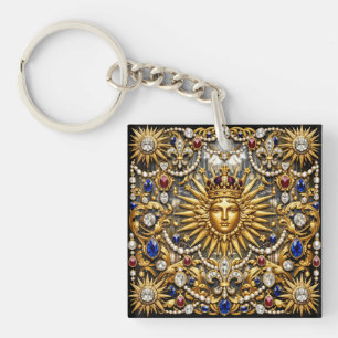 The Sun King Versailles French ornate Keychain