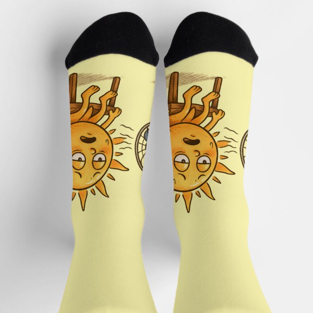 The Sun on a Hot Break Socks (Top)