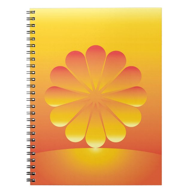 the sun rises notebook (Front)