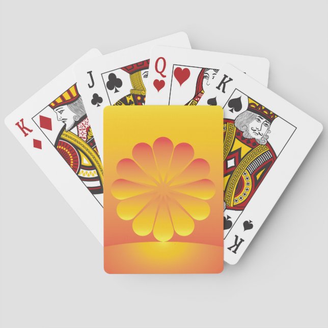 the sun rises playing cards (Back)