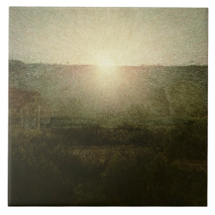 The Sun (Rising Sun) 1904 (oil on canvas) Tile