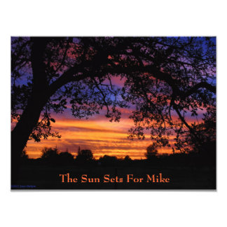 The Sun Sets For Mike Photo Print