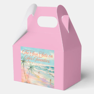 The Sun Sets on Her Twenties  Favor Box