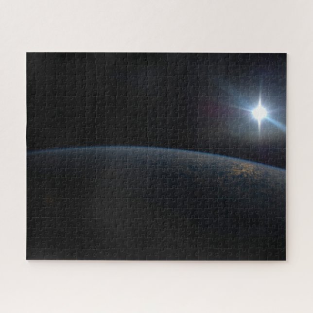The Sun Setting Over Earth's Horizon. Jigsaw Puzzle (Horizontal)