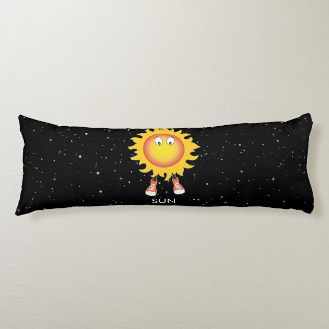 The Sun & Stars in Space Body Pillow (Front)