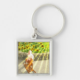 The Sun Tarot Card Art Keychain