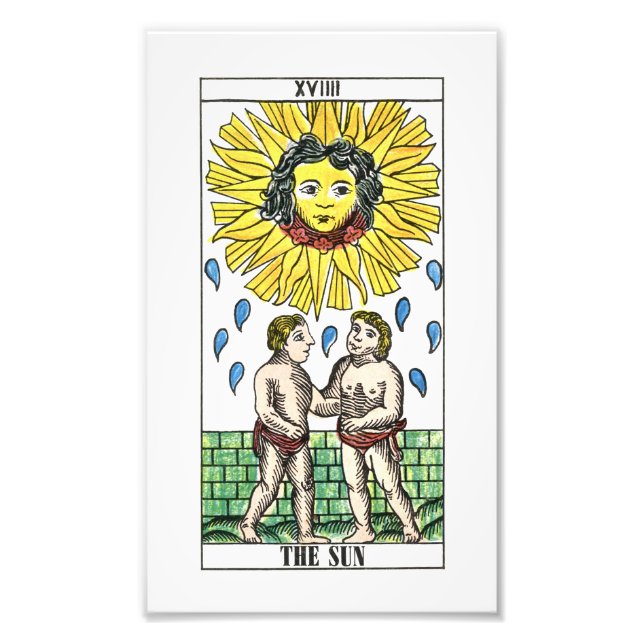 The Sun Tarot Card Photo Print (Front)