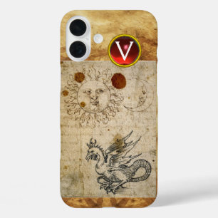 THE SUN THE MOON AND BASILISK PARCHMENT Monogram iPhone 16 Plus Case