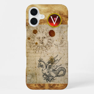 THE SUN THE MOON AND BASILISK PARCHMENT Monogram iPhone 16 Plus Case