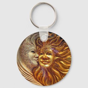 The Sun, The Moon, The Kiss Keychain