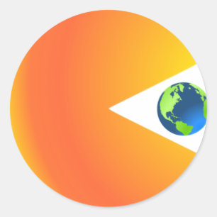 The Sun Will Swallow the Earth Classic Round Sticker